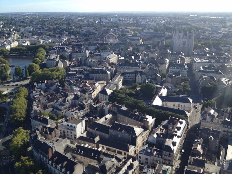 cabinet de recrutement à Nantes, vue sur Nantes